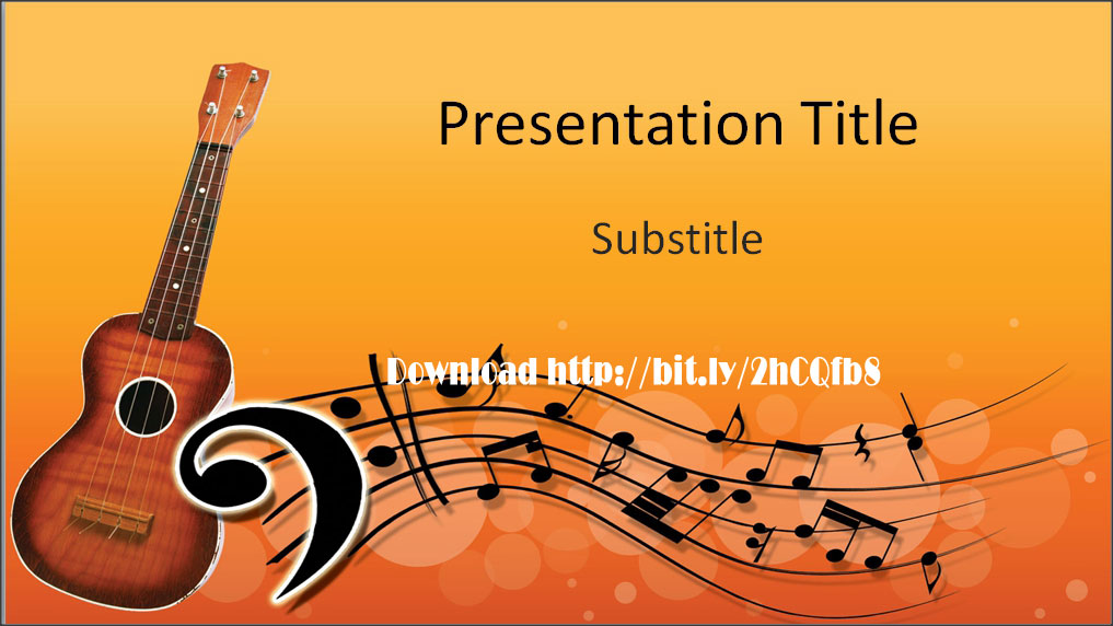 Download Free Music Education PowerPoint Template for Instruments