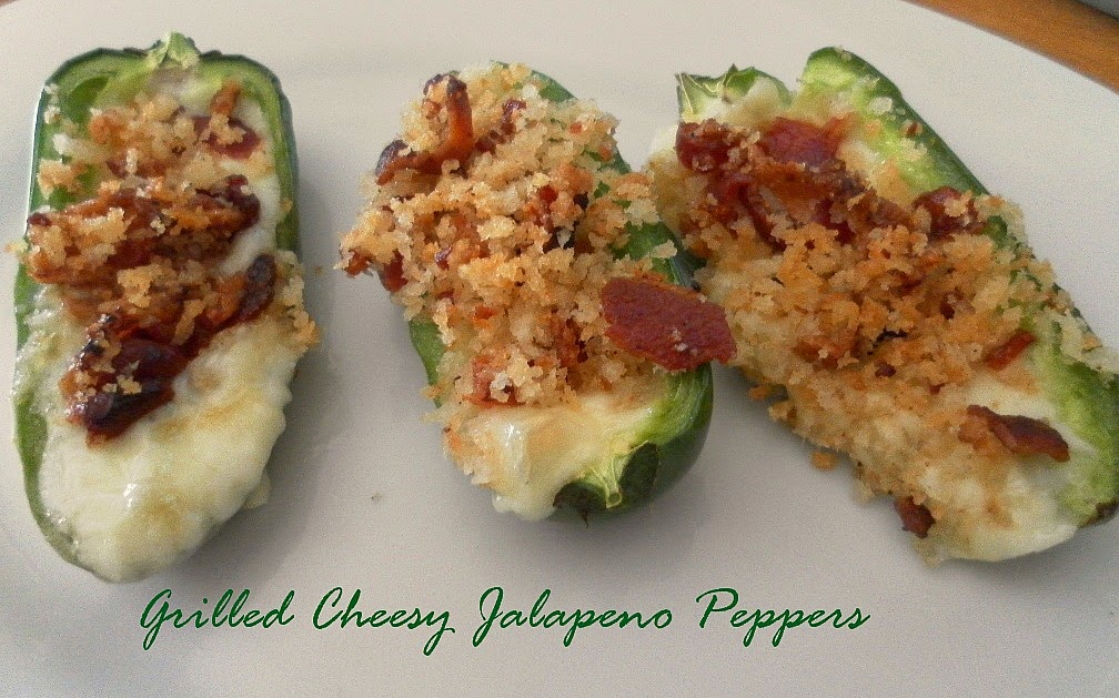 Grilled Cheesy Jalapeno Peppers