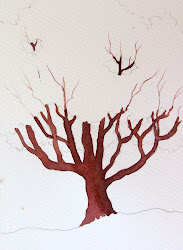 tree watercolor trunk trees paint draw branches pencil techniques painted prism lightly