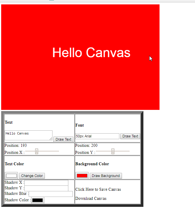 Html 5 Canvas Text App Part II