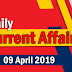 Kerala PSC Daily Malayalam Current Affairs 09 Apr 2019
