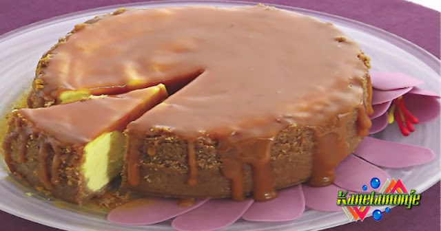 Tarta de Queso con Salsa de Toffe