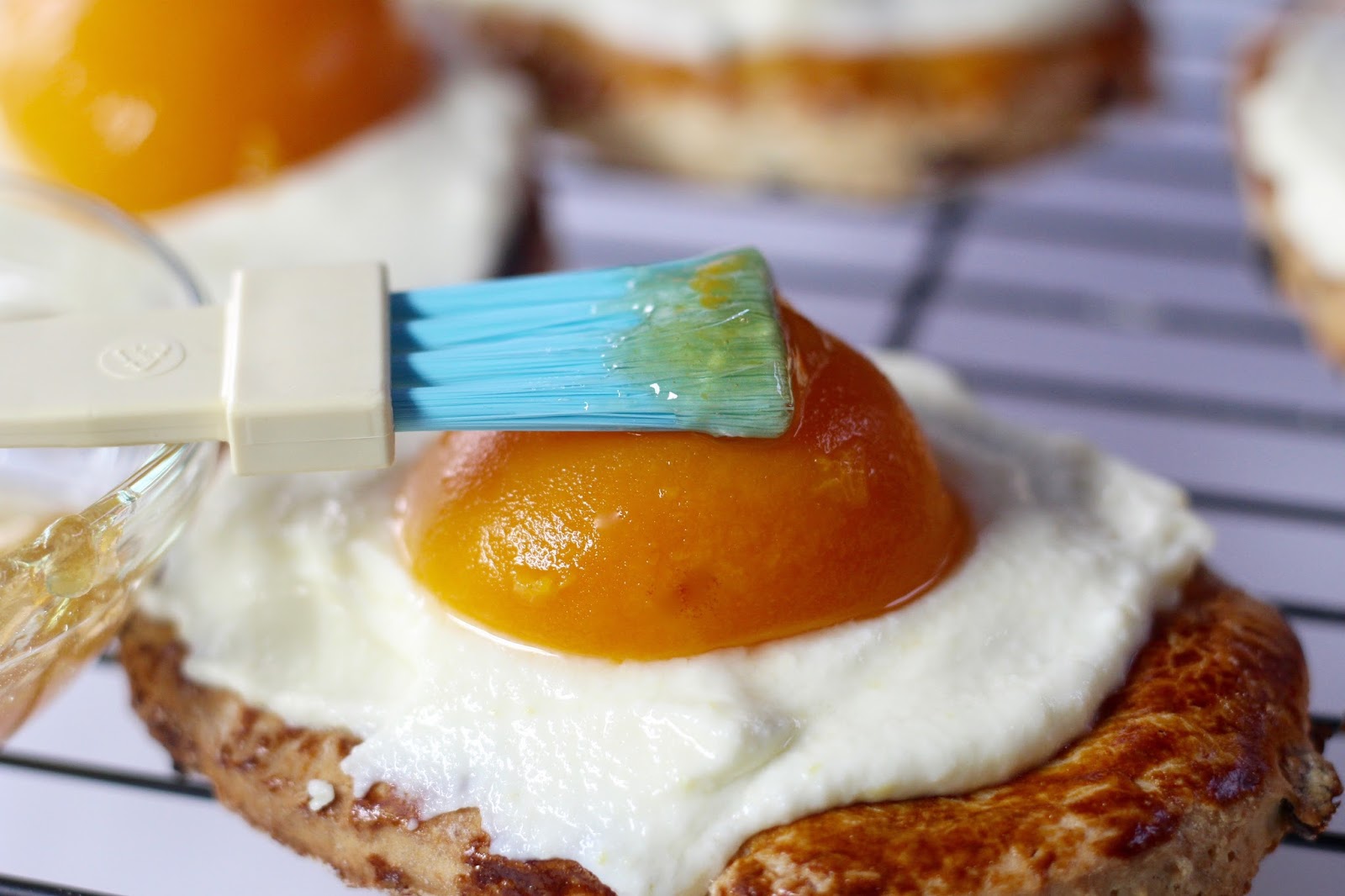 Raisin Breads Topped with Lemon Cream and Apricot Diary of a Mad Hausfrau