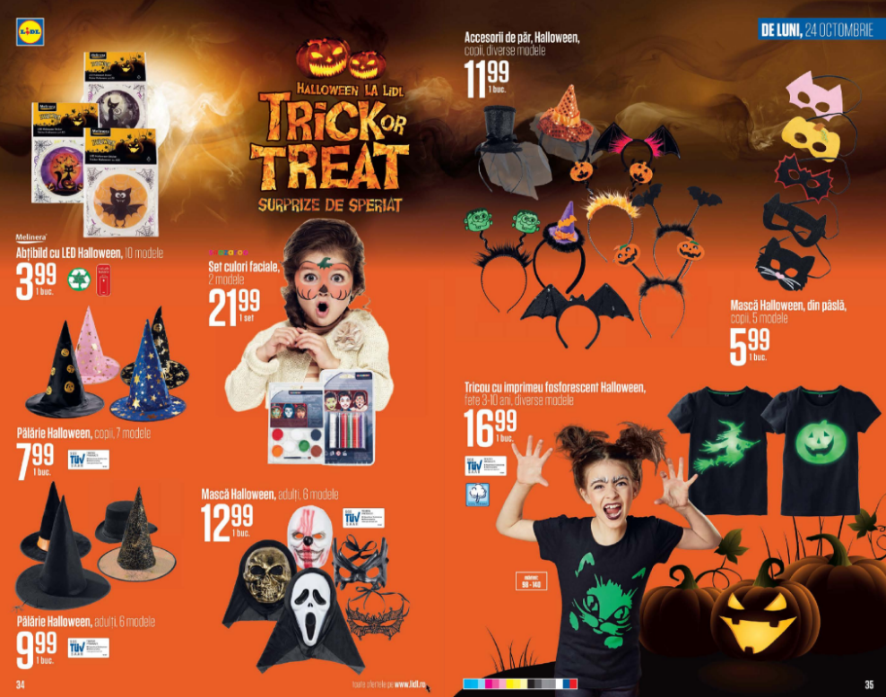 Costume Halloween Lidl ediția 2016