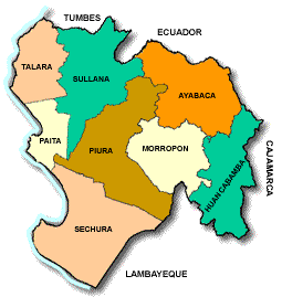 Mapa básico de Piura