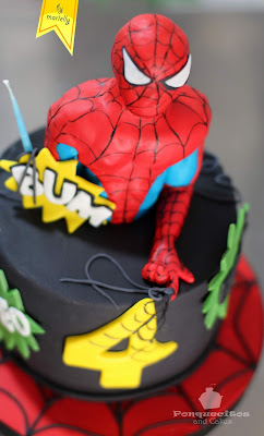 Cursos de Repostería - RECETAS y TUTORIALES: Spiderman Cake ? Tarta  Infantil ?
