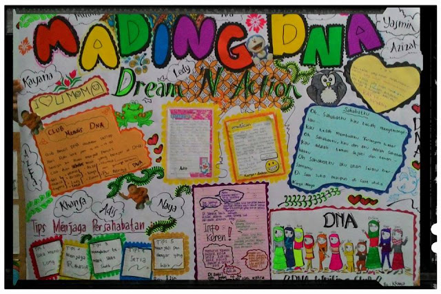 Mading karya anak-anak DNA Mading karya anak-anak DNA