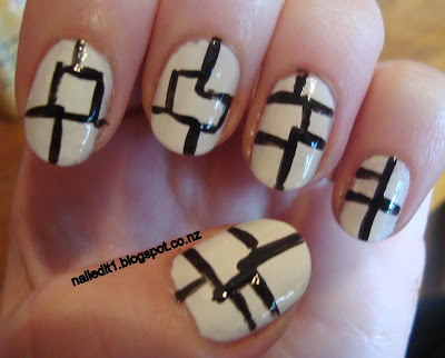 Patchwork nails tutorial