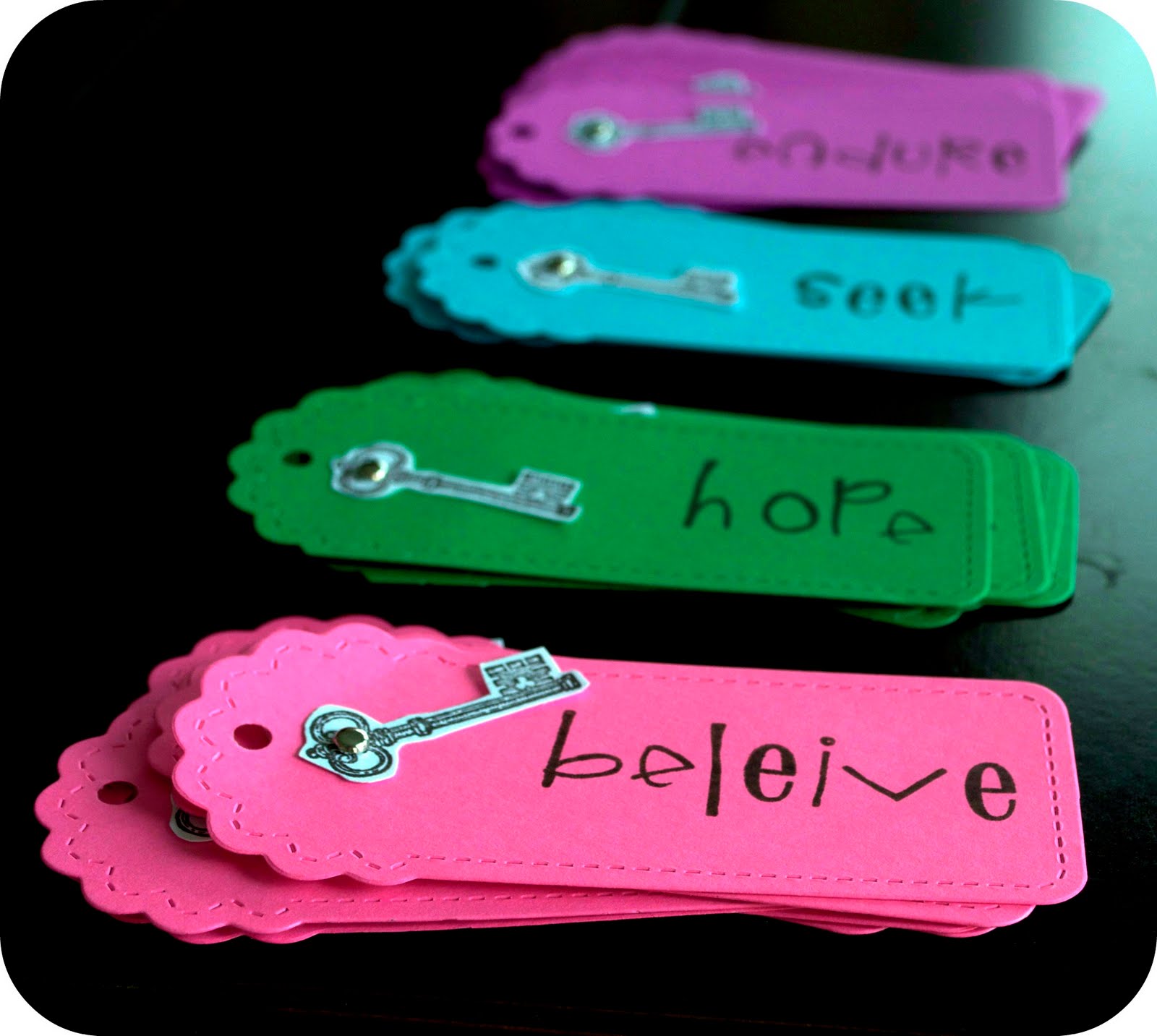 Jilly's Stampin Studio Key Tags