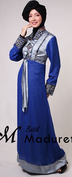 Model Long Dress Batik Kombinasi Polos terbaru Model Long Dress Batik Kombinasi Polos terbaru