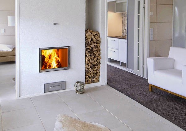 Deco-ecological fireplaces