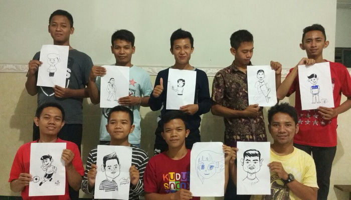 Kreatif, Pemuda Desa Getassrabi Kudus Bentuk Komunitas Kartun