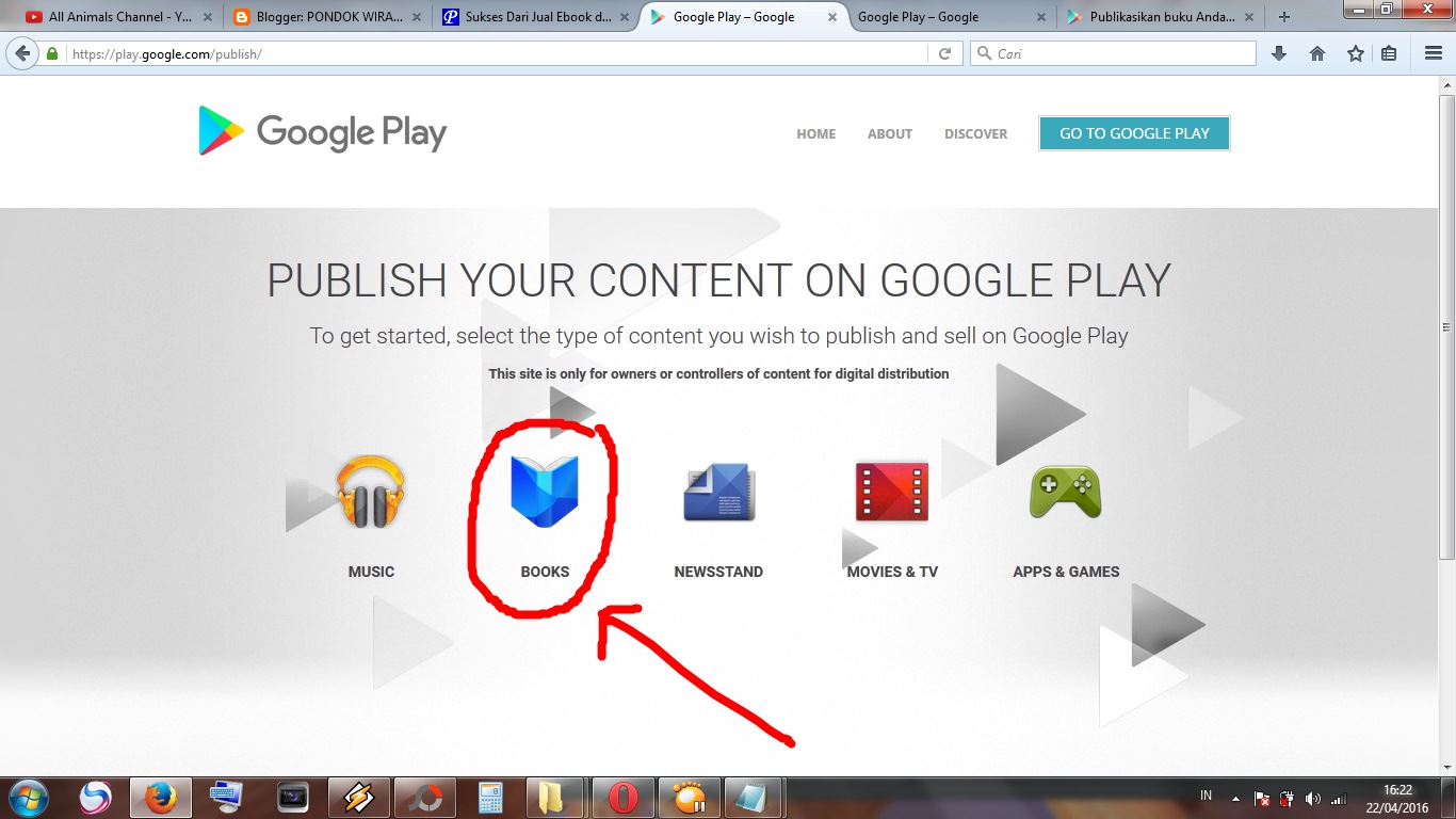 Cara Ebook Google