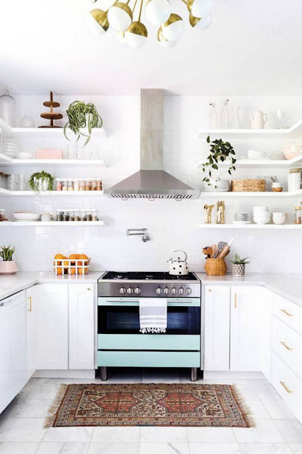45 Airy And Beautiful Mint Kitchen Decor Ideas - Shelterness
