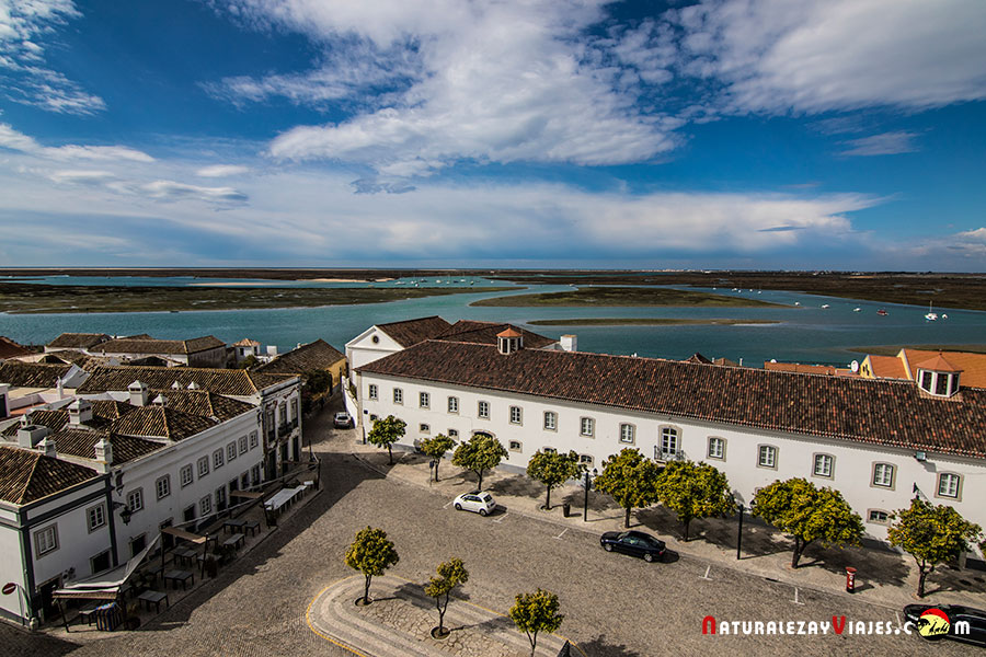 Vistas a la ría Formosa desde la Catedral de Faro, Algarve Ría Formosa desde la Catedral de Faro, Algarve