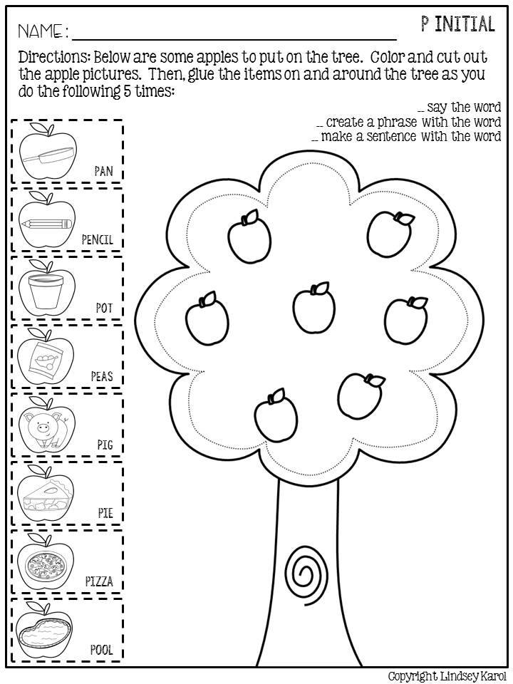 Worksheets Vocalic R Worksheets word nerd speech teach august 2016 simply have your students color and cut out the apple pictures on left side of page then they can glue apples around tree