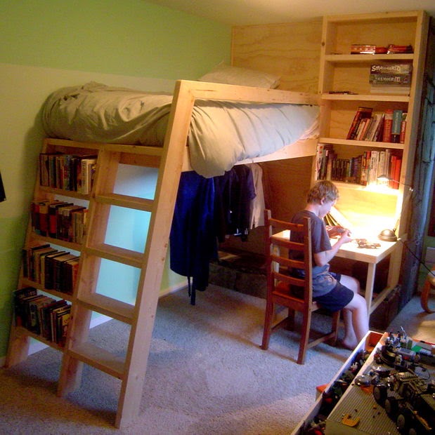 a Cara membuat tempat tidur tingkat  untuk kamar anak DIY 