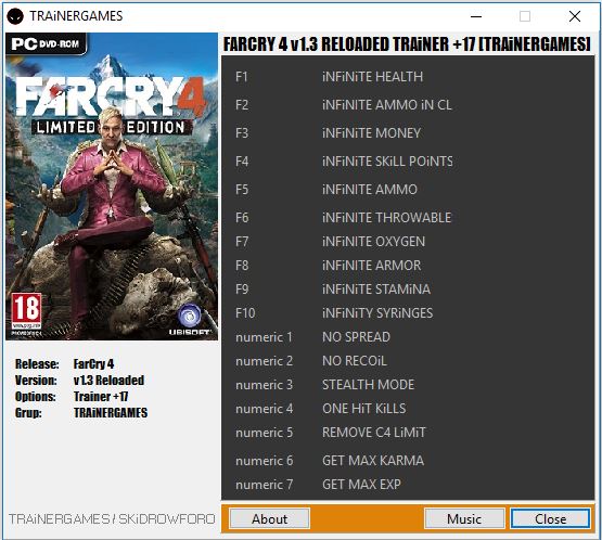 Far Cry 4 PC trainer fling ,dicas e truques , munição ...