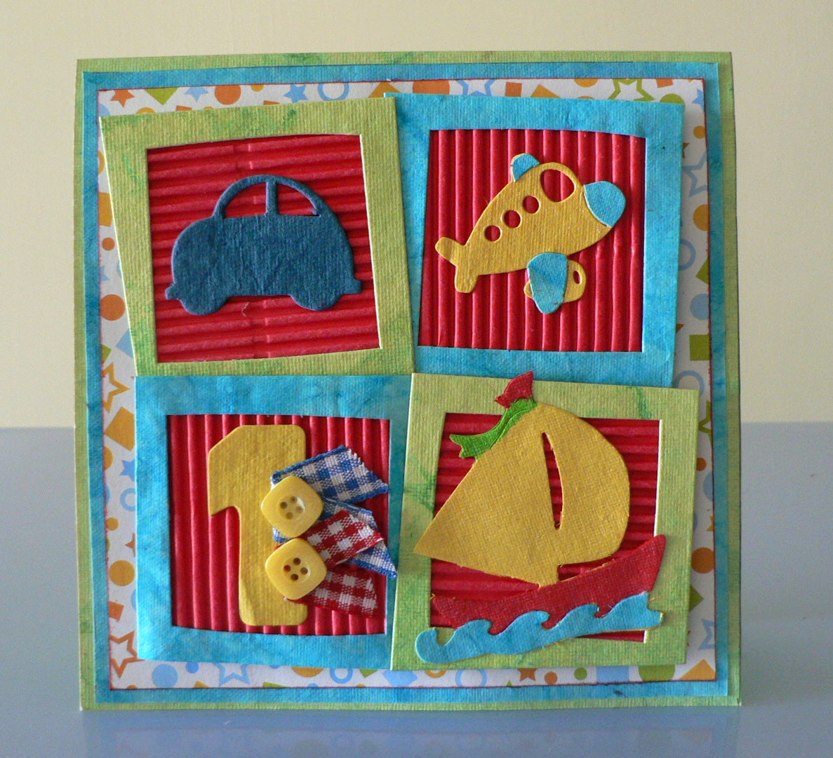 Juhi's Handmade Cards: First Birthday Card