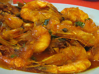 jumbo prawns shrimp Malaysian food