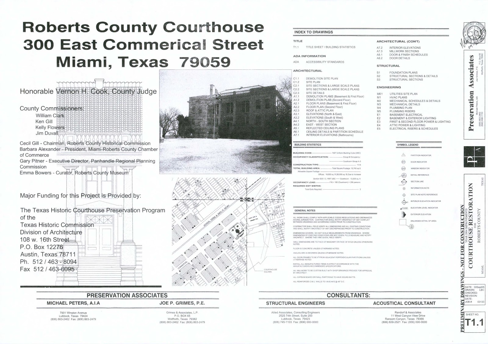 Construction Documents Spring 2013 Title Sheet