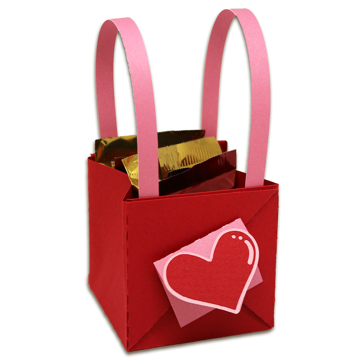 Stamping at the lake: valentine's day heart bag Valentine Bags | Bits of Paper