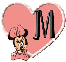 Alfabeto de Minnie bebé M.