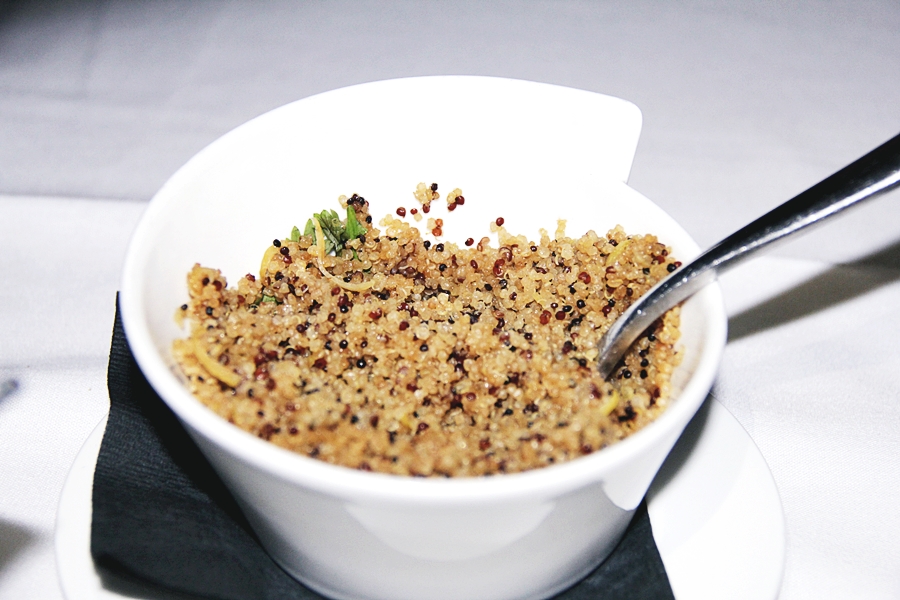 vegan quinoa eating out healthy