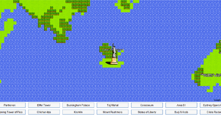 Google Maps 8-Bit Quest Tower Defense