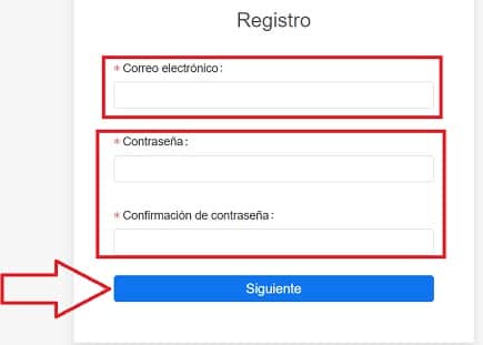 registro en kucoin formulario formulario de registro en web kucoin