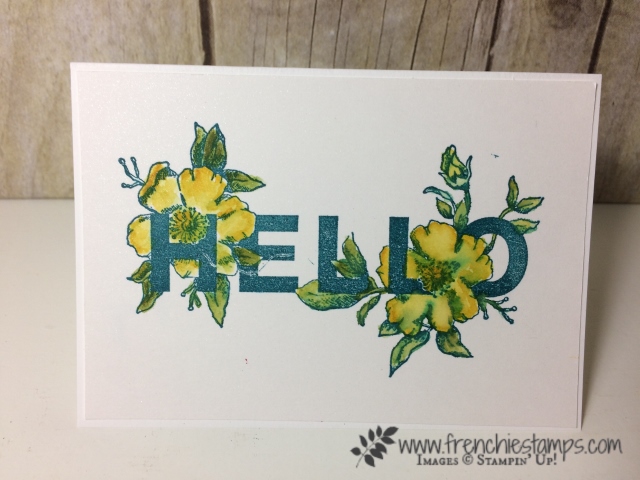 Floral Statement, Watercolor, Stampin'Up!