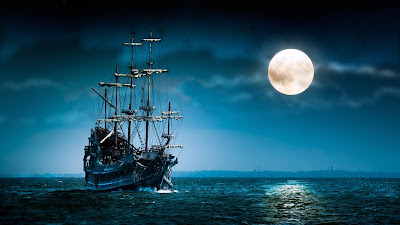 Ship at Sea Wallpaper Theme