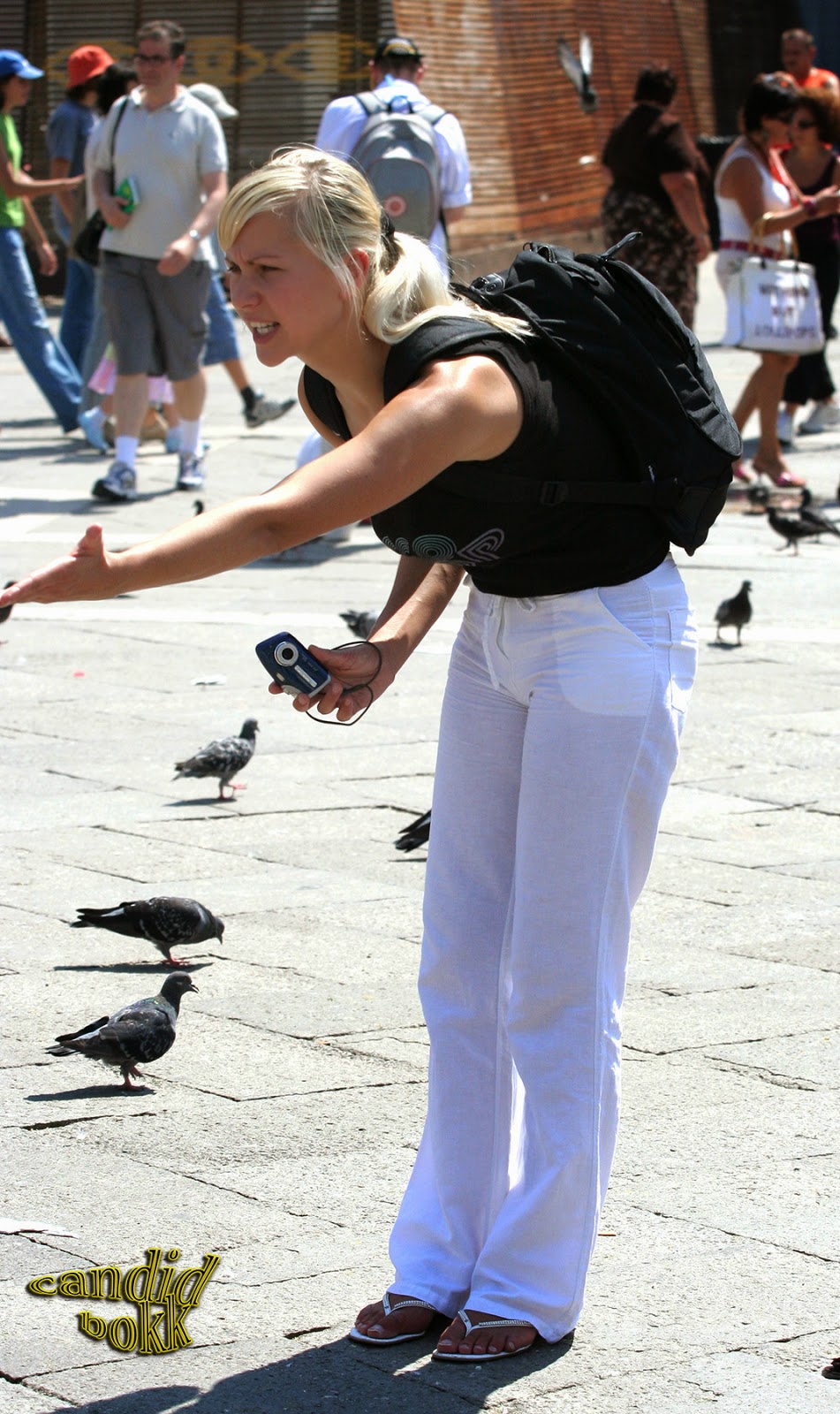 Sexy girls on the street, girls in jeans, spandex and leggings, tight ...