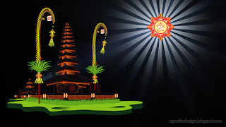 Shining The Holy Ulundanu Balinese Hindu Temple Design With Black Background