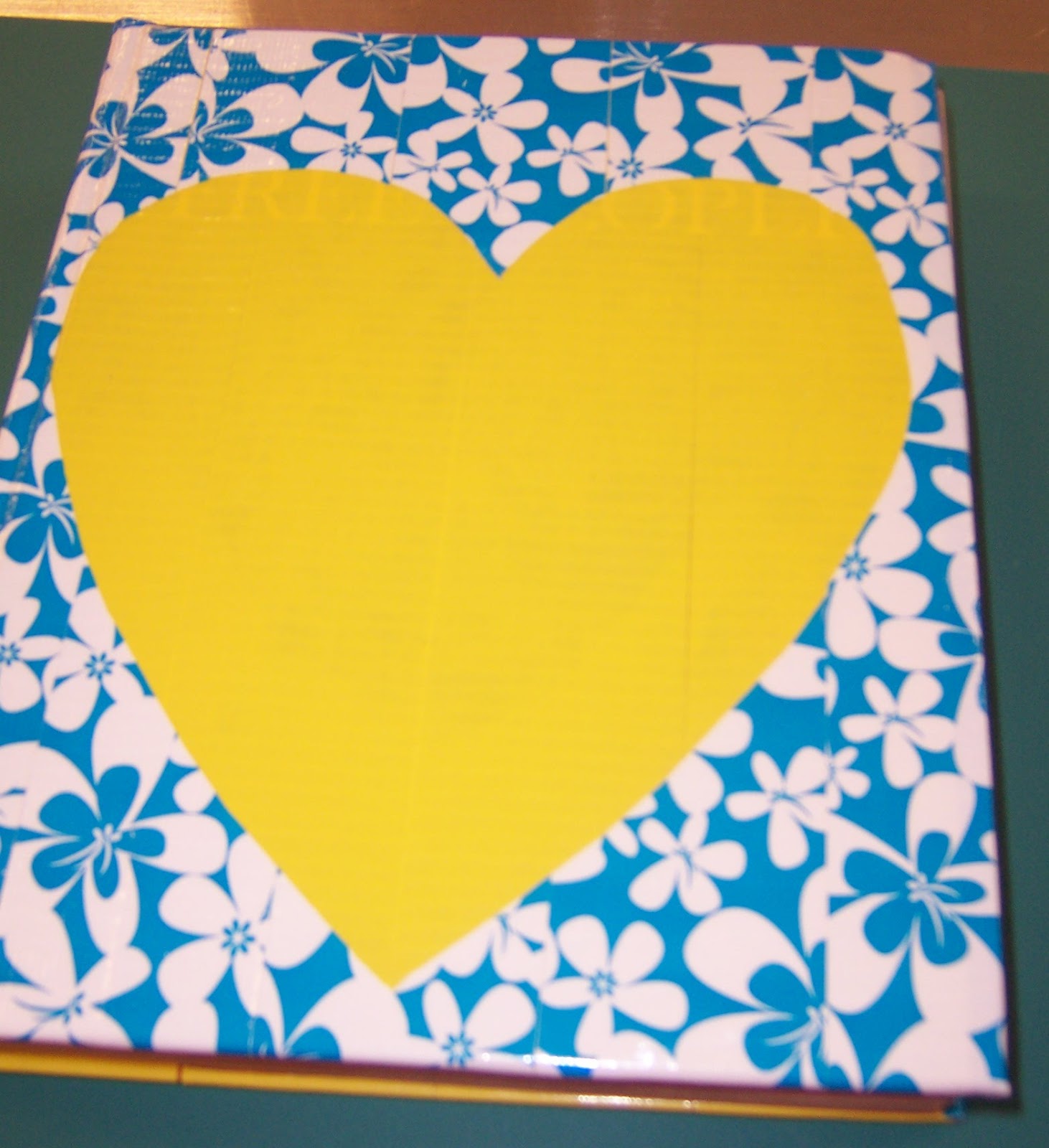 Ideas and Inspirations Duct Tape Book Cover