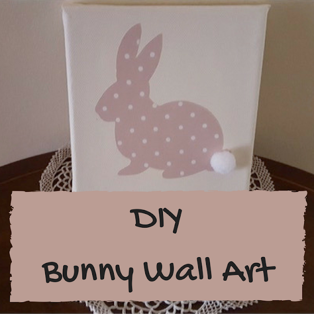 DIY bunny wall art