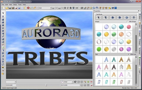 aurora 3d animation maker free