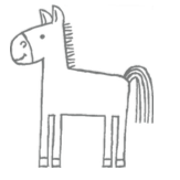 Pferd aus Stampin' Up! tierische Grüße