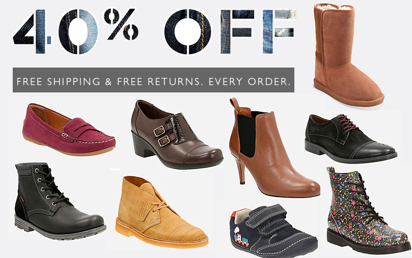 Clarks USA Shoes Extra 40% off Sale Items: Men's, Women's and Kid's ...