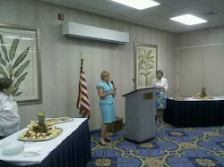 Former state representative Loranne Ausley and state Democratic Women's Club president Janet Goen