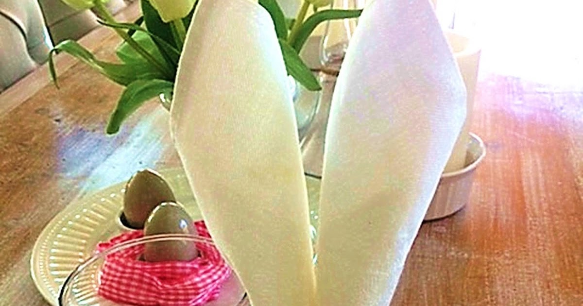 Tutorial 'Bunny Ears' Napkins! homeward found decor
