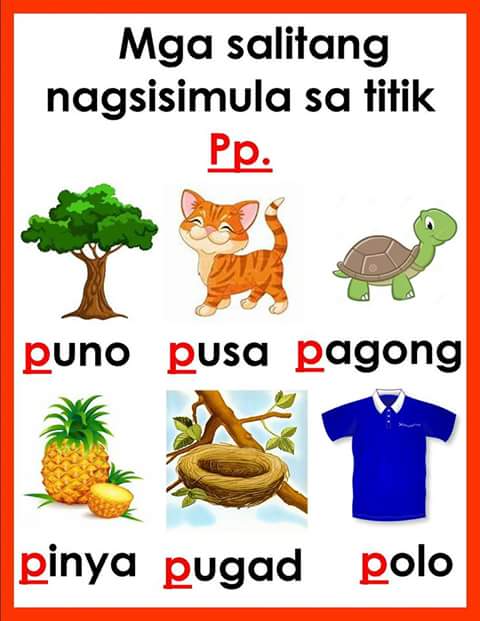 Titik Aa A Learning Filipino Tagalog Mga Salitang Nagsisimula Sa