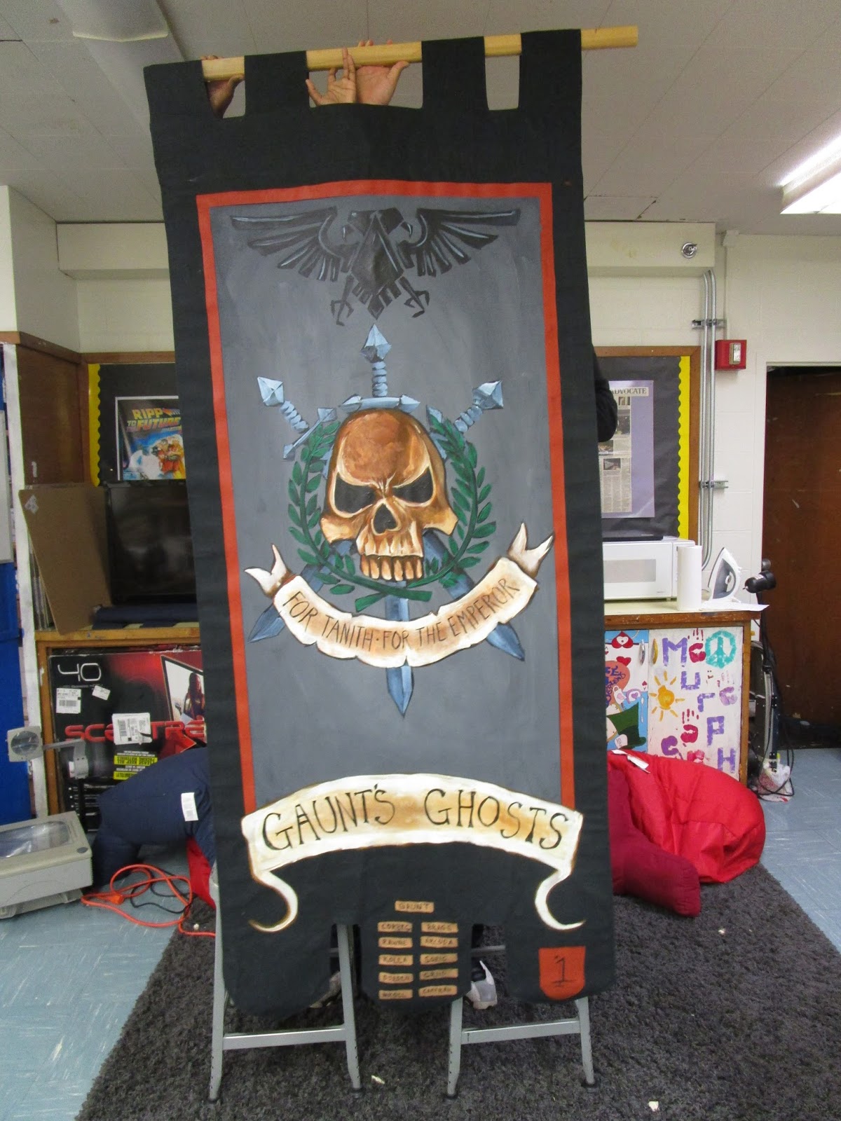 The Blood Angels: by Jawaballs: Hand Painted Banner Goodness