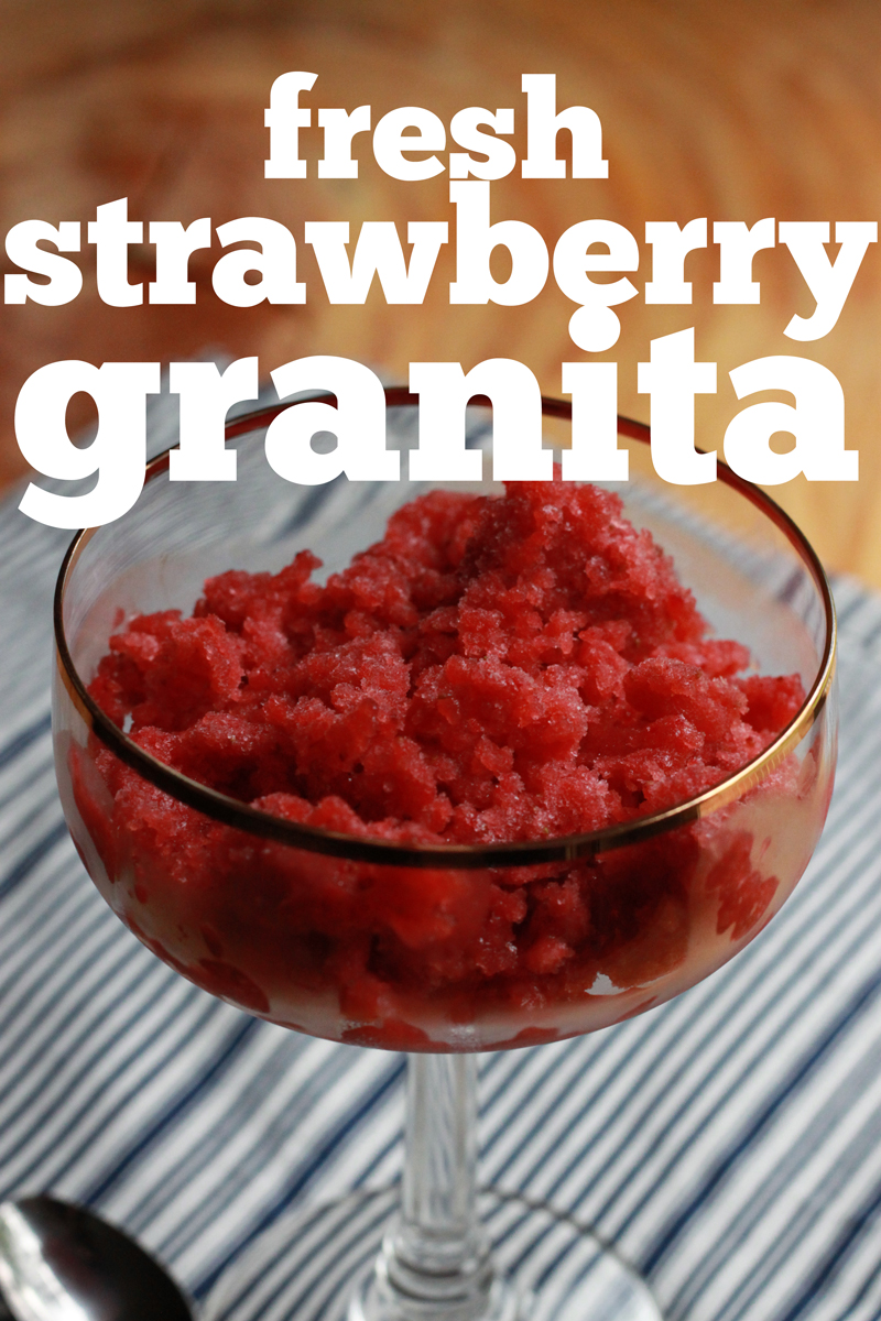 Stir &amp; Scribble: Strawberry Granita