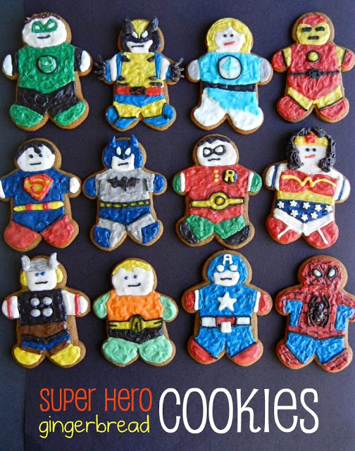 Super Hero Gingerbread Cookies Super Hero Gingerbread Cookies