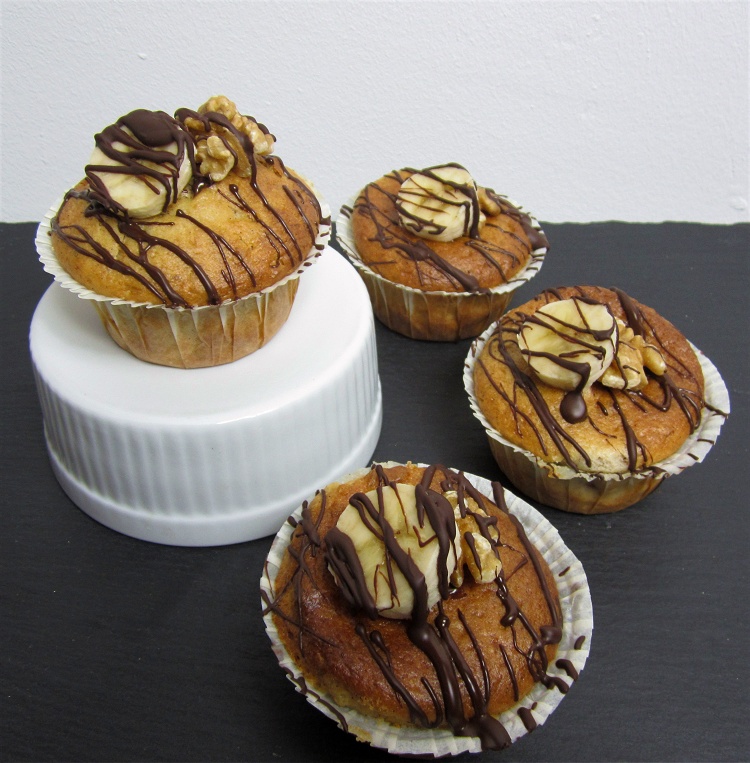 Bananen-Walnussmuffins