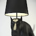 Decoração com abajur de Cão