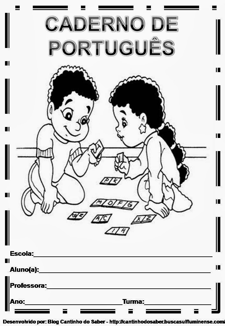 Capas para caderno de português Para o caderno de português ficar mais ...