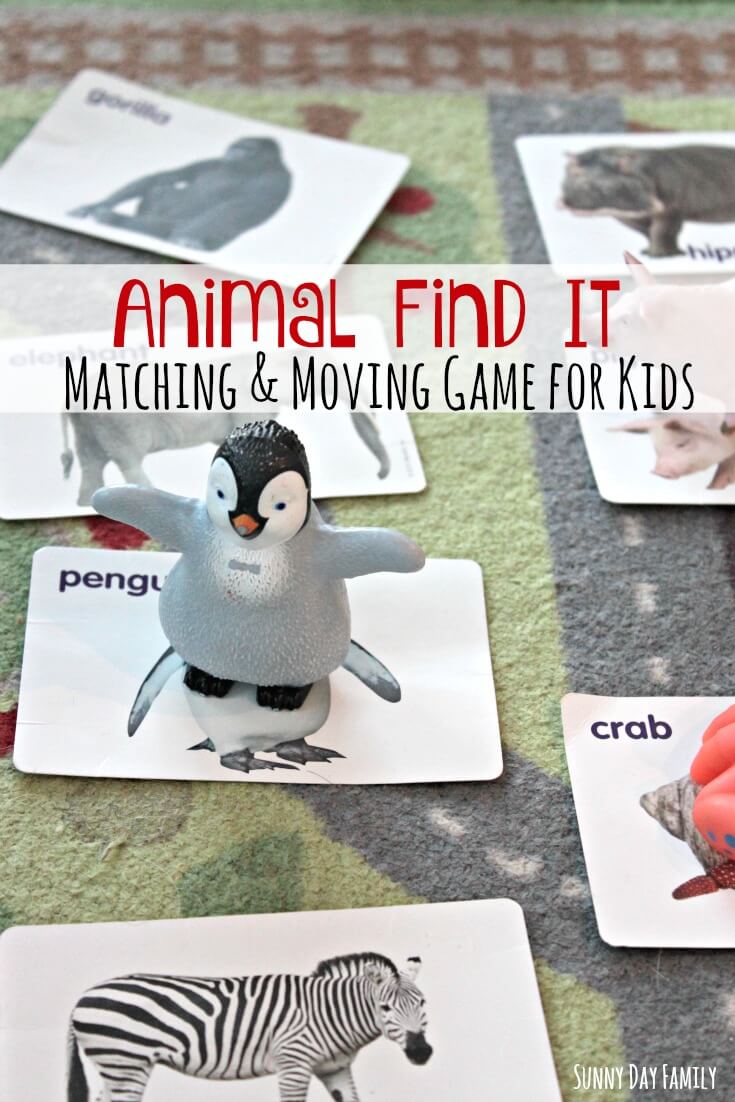 Get your preschoolers thinking and moving with this fun indoor boredom buster! Find and match animals in this easy learning activity for preschoolers. Get your preschoolers thinking and moving with this fun indoor boredom buster! Find and match animals in this easy learning activity for preschoolers.