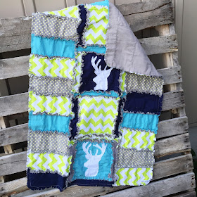 Deer Baby Quilt for Lady Hunter